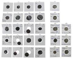 Ancient coins in lots - Roman coinage Roman coinage - A lot with mainly Roman ancient coins: 8 Antoniniani (Gordianus III, Philippus I Arabs, Taianus Decius, Salonina, Aurelianus, Valerianus, Gallienu