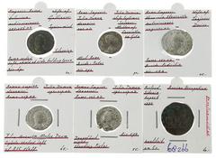 Ancient coins in lots - Roman coinage Roman coinage - A small lot of Roman women on Denarii: 3 x Julia Domna, Herennia Etruscilla and Salonina - totally 5 coins in avg. good VF, added a Siberian Kopec