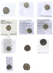 World Coins (boxes) India - Medieval India: Indo-Sasanian, AR drachm, period of Pratihara-Pala supremacy and bearing Brahmi characters (MNI.355-376); "Gadhaiya Paisa" coinage, AD 800-1300, AR drachm (