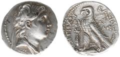 Ancient coinage / The Seleukid Kingdom The Seleukid Kingdom - Antiochos VII Euergetes (138-129 BC) - AR Tetradrachm (Phoenician standard, Tyre, dated SE 174 (139/8 BC), 14.34 g) - Diademed and draped 