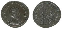 Roman Imperial Coinage Salonina - BI Antoninianus (Uncertain Syrian mint, Antioch? AD 258-60, 3,49 g) - SALONINA AVG, diademed and draped bust right on crescent / ROMAE AETERNAE, Roma seated left, shi