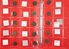 Roman coinage Roman coinage - An interesting lot of Roman bronzes, mainly Asses: Nerva, Domitianus (2), Augustus, Vespasianus, Hadrianus (3), Diva Faustina Mater, Gordianus III, Marcus Aurelius, Septi