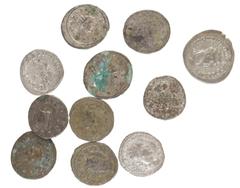 Roman coinage Roman coinage - A small lot with 11 Roman Antoniniani: Gordianus III, Otacilia Severa, Philippus I Arabs, Gallienus (3), Salonina, Aurelianus, Treb. Gallus etc. - in total 11 coins in se
