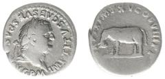 Roman Imperial Coinage Titus (69-81) - AR Denarius (Rome AD 80, 3.17 g) - IMP TITVS CAES VESPASIAN AVG P M, laureate bust right / TR P IX IMP XV COS VIII P P, elephant walking left (RIC 22a, BMCRE 43)
