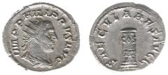 Roman Imperial Coinage Philippus I Arabs (244-249) - AR Antoninianus (Rome AD 248, 4.35 g) - IMP PHILIPPVS AVG, radiate, draped and cuirassed bust right / SAECVLARVS AVGG, cippus (column) inscribed CO