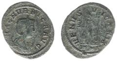 Roman Imperial Coinage Magnia Urbica (283-285) - BI Antoninianus (Rome AD 284-85, 3.01 g) - MAGN VRBICA AVG, diademed and draped bust right / VENVS VICTRIX, Venus standing, holding helmet and resting 