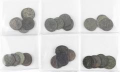 Ancient coins in lots / Roman coinage A nice starter collection of 24 Antoniniani with different reverses: 4 x Probus; 4 x Carus; 4 x Carinus; 4 x Numerianus; 4 x Diocletianus; 4 x Maximianus – VF-VF+