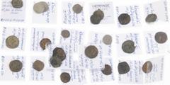 Lots World Coins (boxes) India - Lot with Seljuq of Rum AE fals (6) and Ayyubid AE Fals (13) and Mamluk AR dirham (5) - full description in lot