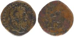 Roman Imperial Coinage Pertinax (193) - AE Sestertius (Rome AD 193, 25.12 g) – IMP CAES P HELV PERTINAX AVG, laureate bust right / [OPI DIVIN TR P COS II], Ops enthroned left holding corn-ears and res