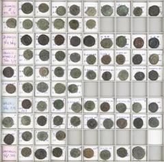 Ancient coins in lots - Roman coinage Ancient coins in lots - Roman coinage - An interesting lot Roman Folles, second half 4th century: Julianus II Apostata (15), Iovianus (9), Valentinianus I (24), V