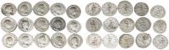Ancient coins in lots - Roman coinage Ancient coins in lots - Roman coinage - A lot with Roman Antoniniani: Gordianus III (13) and Philippus I Arabs (2) - in total 15 coins in avg. VF, some better, pl
