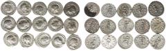 Ancient coins in lots - Roman coinage Ancient coins in lots - Roman coinage - A lot with Roman Antoniniani: Gordianus III (12), Trebonianus Gallus, Philippus I Arabs and Traianus Decius - in total 15 