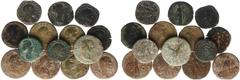 Ancient coins in lots - Roman coinage Ancient coins in lots - Roman coinage - A small collection of Roman Sestertii: Sev. Alexander, Philippus I (temple), Domitianus, Vespasianus, Hadrianus, Traianus 
