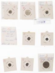 Spanish Netherlands and Dutch Provincial coinage - lots Dutch Provincial in albums - Small lot Dutch medieval/provincial coinage among which Penning Holland, 1/8 Groten Rudolph van Diepholt, Penning H
