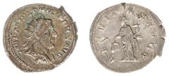 Roman Imperial Coinage Philippus I Arabs (244-249) - AR Antoninianus (Rome AD 244-247, 4,3 g) - IMP M IVL PHILIPPVS AVG Radiate, draped and cuirassed bust right / AEQVITAS AVGG Aequitas standing left,