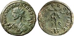 RÖMER RÖMISCHES KAISERREICH. PROBUS 276-282. AE-Antoninian (280) 2,71g, Siscia, 4. Off. Panzerbüste m. Strkr. u. Lanze in erhobener Rechter, n.links IMP C M AVR PROBVS A-VG / VIRTVS - PR-OBI AVG Mars 