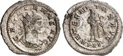 RÖMER RÖMISCHES KAISERREICH. GALLIENUS allein 260-268. Bi-Antoninian (264) 3,66g, Antiochia. Büste mit Paludamentum und Strahlenkrone n.r. GALLIENVS AVG / AETERNITAS AVG Verschleierter Saturn steht v.