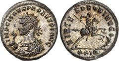 RÖMER RÖMISCHES KAISERREICH. PROBUS 276-282. Bi-Antoninian (280) 4,30g, Siscia. Konsularbüste, mit Trabea, Scipio und Strahlenkrone, n.l. IMP C M AVR PROBVS P F AVG / VIRTV-S PROBI AVG Kaiser sprengt 