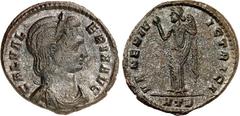 RÖMER RÖMISCHES KAISERREICH. Galeria Valeria, Gemahlin d. Galerius 308-311. AE-Follis 25/26mm (309/310) 5,10g, Heraclea, 2. Offizin. Drapierte Büste mit Diadem n.r. GAL VAL-ERIA AVG / VENERI V-ICTRICI