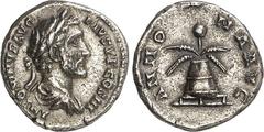 RÖMER RÖMISCHES KAISERREICH. ANTONINUS PIUS Augustus 138-161. Denar (140/142) 2,80g. Drapierte Büste m. Lkr. n.r. ANTONINVS AVG PIVS - P P TR P COS III / ANNO-NA AVG Modius m. Ähren u. Mohn. RIC 62a, 