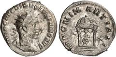 RÖMER RÖMISCHES KAISERREICH. VOLUSIANUS 251-253. Antoninian 3,66g. Drapierte Büste mit Strahlenkrone n. r. IMP CAE C VIB VOLVSIANO AVG / IVNONI MARTIALI Juno sitzt n. l. in rundem Tempel von 2 Säulen 