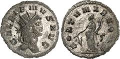 RÖMER RÖMISCHES KAISERREICH. GALLIENUS allein 260-268. Bi-Antoninian (267/268) 3,33g, Siscia, Kopf m. Strkr. n.r. GALLIENVS AVG / FORTVNA REDVX Fortuna steht n.l., hält Steuerruder und Füllhorn; r. S.