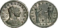 RÖMER RÖMISCHES KAISERREICH. AURELIANUS 270-275. Bi-Antoninian (274) 3,33g, Serdica, 4. Off. Panzerbüste m. Strkr. n.r. IMP AVRELIANVS AVG / RESTITVT OR-BIS Terra bekränzt Kaiser; im Feld Stern; unten