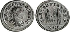 RÖMER RÖMISCHES KAISERREICH. PROBUS 276-282. Bi-Antoninian (280) 4,28g, Antiochia. Büste mit Panzer, Paludamentum und Strahlenkrone n.r. IMP C M AVR PROBVS P F AVG / CLEMENTIA - TEMP Iupiter überreich