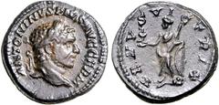 RÖMER RÖMISCHES KAISERREICH. CARACALLA, Augustus 198-217. Limesdenar (216) 2,75g. Kopf m. Lkr. n.r. ANTONINVS PIVS AVG GERM / VENVS VICTRIX Venus steht mit Victoriola n.l. RIC zu 311b, C. zu 606. . sc