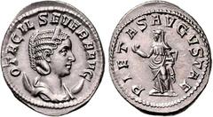 RÖMER RÖMISCHES KAISERREICH. Otacilia Severa, Gemahlin des Philippus I. 244-249. Antoninian (248/249) 4,79g. Pallabüste m. Diadem auf Mondsichel n.r. OTACIL SEVERA AVG / PIETAS AVGVSTAE Pietas steht n