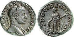 RÖMER RÖMISCHES KAISERREICH. SEVERUS ALEXANDER 222-235. AE-Sesterz (232) 15,02g. Kopf m. Pallium h. Hals u. Lkr. n.r. IMP ALEXANDER PIVS AVG / PROVIDENTIA - S - C Providentia steht v. v., Kopf n.l., h