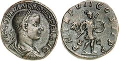 RÖMER RÖMISCHES KAISERREICH. GORDIANUS III. Augustus 238-244. AE-Sesterz (244) 29/28mm 19,53g. Büste mit Panzer, Paludamentum und Lorbeerkranz n.r. IMP GORDIANVS PIVS FEL AVG / P M TR P VII COS II P P