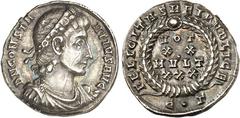 RÖMER RÖMISCHES KAISERREICH. CONSTANTIUS II. Augustus 337-361. Leichte Siliqua (350) 2,36g, Konstantinopel, 3. Offizin. Büste mit Panzer, Paludamentum und Perlendiadem n.r. D N CONSTAN-TIVS AVG / FELI