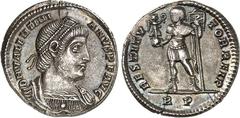 RÖMER RÖMISCHES KAISERREICH. VALENTINIANUS I. 364-375. Leichtes Miliarense 22mm 4,35g, Rom. Drapierte Panzerbüste mit Perlendiadem n. r. D N VALENTINI ANVS P F AVG / RESTITV TOR REI P Kaiser steht in 