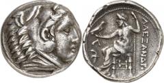Sammlungen und Lots GRIECHEN MAKEDONIEN, Königreich. 69 Stücke: Philipp II. (3 Tetradrachmen, 1 Drachme 3 Br), Alexander III. (7 Tetradrachmen, 6 Drachmen, 1 Hemidrachme, 8 Br), Philipp III. (2 Tetrad