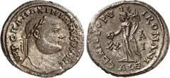 RÖMER RÖMISCHES KAISERREICH. MAXIMIANUS I. Herculius, 285-308,310. Bi-Follis 26/28mm (Herbst 301) 10,47g, Alexandria. Kopf m. Lkr. n.r. IMP C M A MAXIMIANVS P F AVG / GENIO POPV-LI ROMANI Genius steht