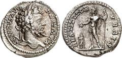 RÖMER RÖMISCHES KAISERREICH. SEPTIMIUS SEVERUS 193-211. Denar (201) 3,35g. Büste mit Lorbeerkranz n.r. SEVERVS AVG - PART MAX / RESTITVTOR - VRBIS Severus steht in Rüstung mit Speer v.v., Kopf n.l., u
