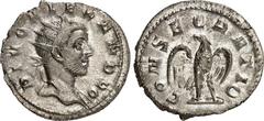 RÖMER RÖMISCHES KAISERREICH. Divi-Serie auf Kaiser des 1./3. Jh. 248(-252). DIVUS SEVERUS ALEXANDER (222-235) Antoninian, 3,83g. Kopf mit Pallium hinterm Hals und mit Strahlenkrone n.r. DIVO ALEXANDRO