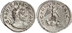 RÖMER RÖMISCHES KAISERREICH. GALLIENUS z.Z. Valerianus I. 253-260. Bi-Antoninian (257/260) 3,20g, Köln. Panzerbüste m. Strkr. n.r. IMP GALLIENVS P AVG / IOVI VICTORI Statue mit Victoriola auf Basis mi
