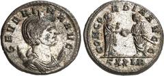 RÖMER RÖMISCHES KAISERREICH. Severina, Gemahlin des Aurelianus 274-275. Bi-Antoninian (274) 4,08g, Rom, 6.Offizin. Drapierte Büste mit Diadem auf Mondsichel n.r. SEVERI-NA AVG / CONCO-RDIA AVGG Kaiser
