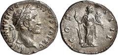 RÖMER RÖMISCHES KAISERREICH. ANTONINUS PIUS Augustus 138-161. Denar (152) 3,21g. Kopf m. Lkr. n.r. ANTONINVS AVG PI-VS P P TR P XV / COS - IIII Fortuna steht n.r. RIC 205, BMC 768, C. 267. . vz