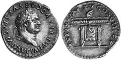 THE JULIO-CLAUDIAN DYNASTY TITUS, AD 79-81 No.: 54 Schätzpreis - Estimation CHF 1200.- Denarius, AD 80; 3.34 g. Obv. IMP TITVS CAES VESPASIAN AVG P M Laureate head r. Rev. TR P IX IMP XV COS VIII P P 