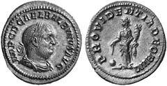 THE JULIO-CLAUDIAN DYNASTY BALBINUS, April 22 - July 29, AD 238 No.: 180 Schätzpreis - Estimation CHF 1400.- Denarius; 2.96 g. Obv. IMP C D CAEL BALBINVS AVG Laureate, draped and cuirassed bust r. wit