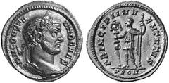 THE BRITISH EMPIRE CONSTANTIUS CHLORUS, AD 305-306 No.: 282 Schätzpreis - Estimation CHF 12500.- As Caesar, AD 293-305. Aureus, AD 294; 5.35 g. Obv. DN CONSTA-NTIO CAES Laureate, bearded head r. Rev. 