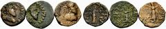 GRIECHISCHE MÜNZEN PERSIEN INDO-PARTHER Abdagases, um 55-100/110. AE Tetradrachmon. Lot. Sakastan / Seistan. Drapierte Büste n. r. mit Diadem. Inschrift auf Griechisch. Rv. Nike n. r. stehend, Kranz r