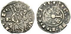 KREUZFAHRER ZYPERN, KÖNIGREICH HUGH IV., 1324-1359. Gros petit. Der König frontal thronend, Szepter und Reichsapfel haltend, B im Feld l., HVGVE REI DE. Rv. Kreuz mit einem kleinen Kreuz in jedem Wink