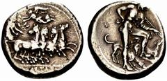 GRIECHISCHE MüNZEN SIZILIEN SEGESTA No.: 866 Schätzpreis/Estimate: EUR 3000 d=27 mm Tetradrachmon, 415-409. SELESTAIIA Quadriga im Galopp n. r., der Lenker hält die Zügel mit beiden Händen; er wird vo
