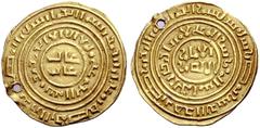 COINS OF THE CRUSADER STATES AND SUCCESSORS CRUSADER IMITATIONS OF ARABIC COINS. KINGDOM OF JERUSALEM. Early Imitative Gold Coinage, Mint: Jerusalem. Imitation of a Fatimid dinar of the caliph al-Âmir