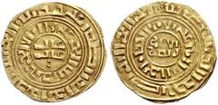 COINS OF THE CRUSADER STATES AND SUCCESSORS CRUSADER IMITATIONS OF ARABIC COINS. KINGDOM OF JERUSALEM. Imitative Gold Coinage with the Fineness of 2/3, Mint: Accon. Imitation of a Fatimid dinar. A sec