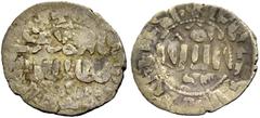 COINS OF THE CRUSADER STATES AND SUCCESSORS ARMENIA. OSHIN, 1308-1320. Takvorin, overstruck with a dirham die of the Mamluk sultan an-Nasir Muhammad. Much of the legends on both sides and the lion's t